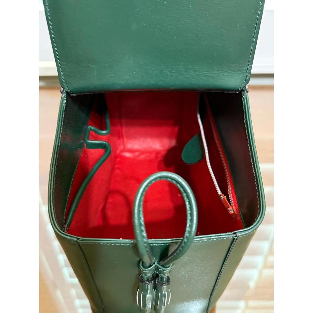 Celine Starball House Leather Green Basket Hand Bag - Picture 8 of 11